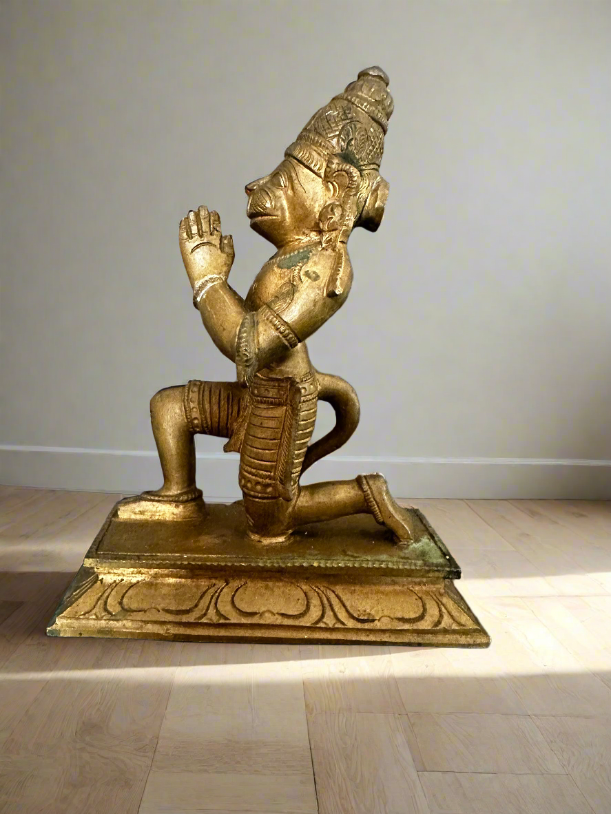 Hanuman statue -Lost Wax Method Sculpture - The Golden Heritage #