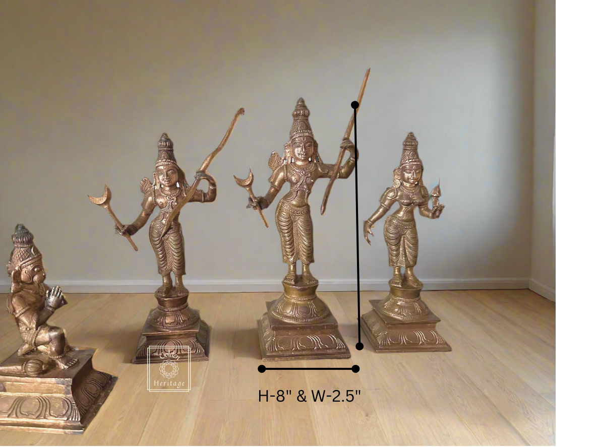 Bronze Ram Darbar-Ram, Sita, Lakshman & Maruti - The Golden Heritage #