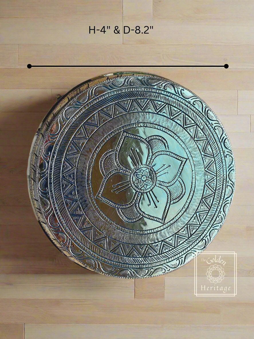 Large round Chowki for big size idol - The Golden Heritage #