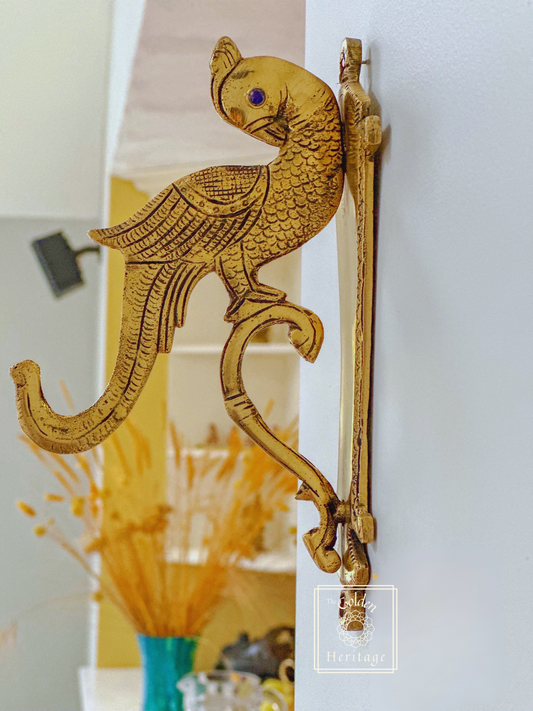 Peacock design Hook with stonework - The Golden Heritage #