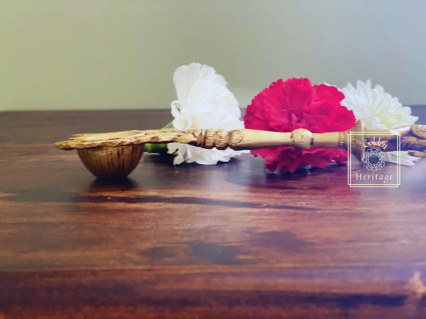 Krishna Prayer Spoon(Panchapali) - Hawan Spoon - The Golden Heritage #