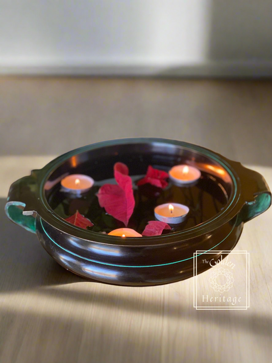 Traditional Brass Urli , South Indian Cooking Utensil - The Golden Heritage #