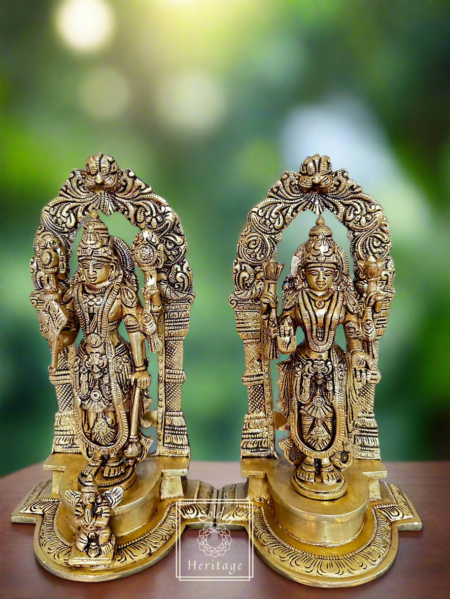 Set of 2 Lakshmi-Narayana idols set