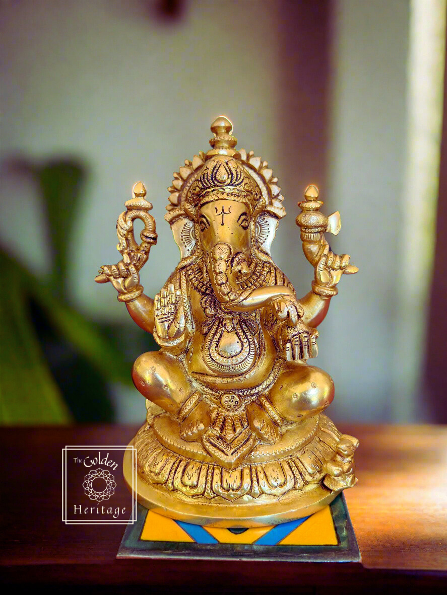 Brass Ganapathi, Vigneswaran idol - The Golden Heritage #