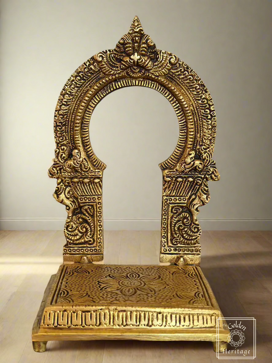 Brass Prabhavali Temple for your God - The Golden Heritage #