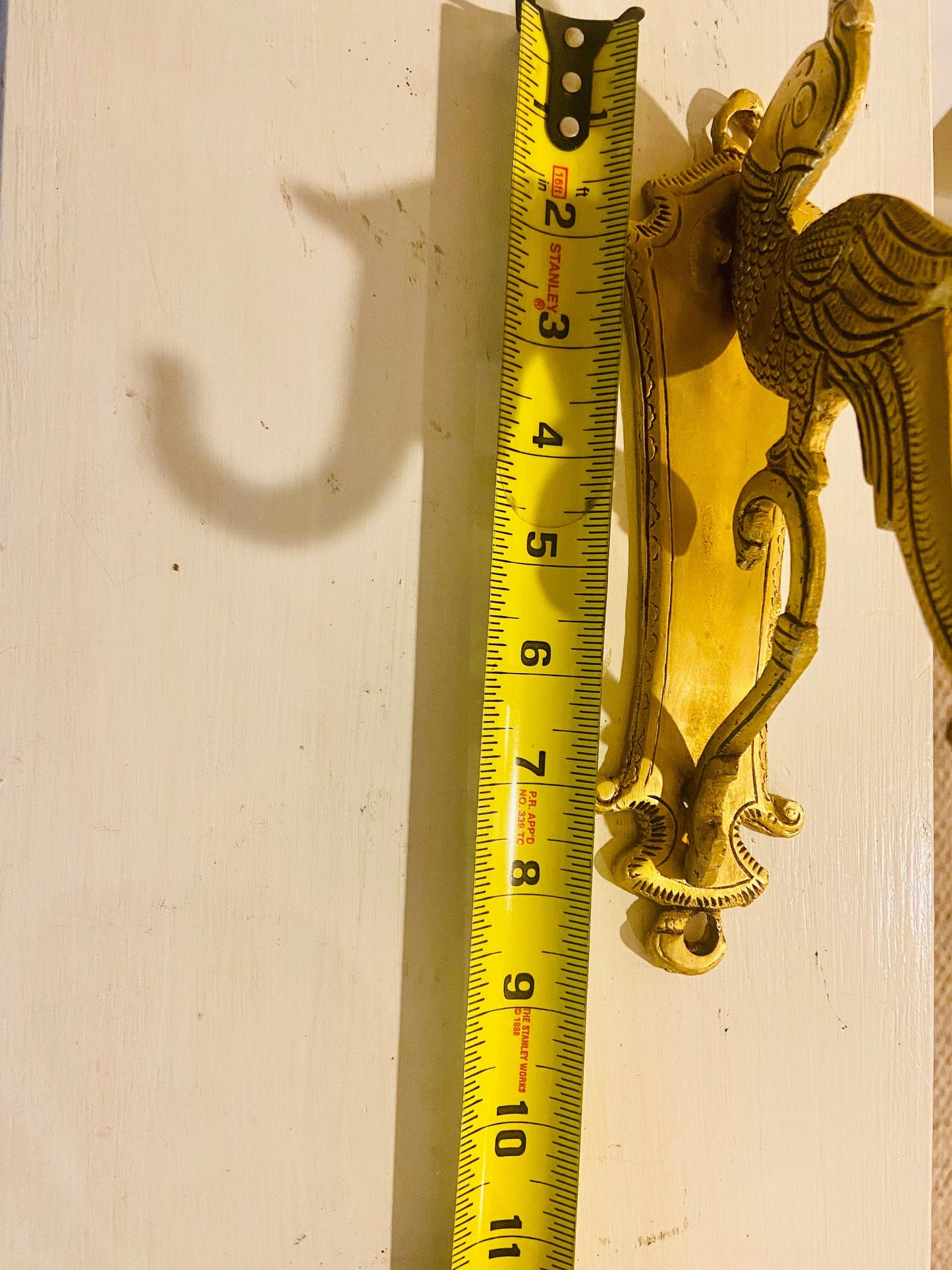 Peacock design Hook with stonework - The Golden Heritage #