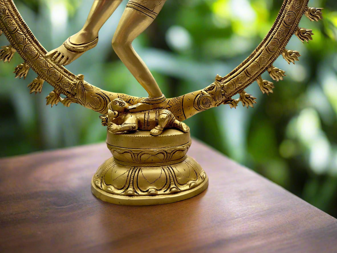 Large Brass Nataraja Statue 19" - The Golden Heritage #