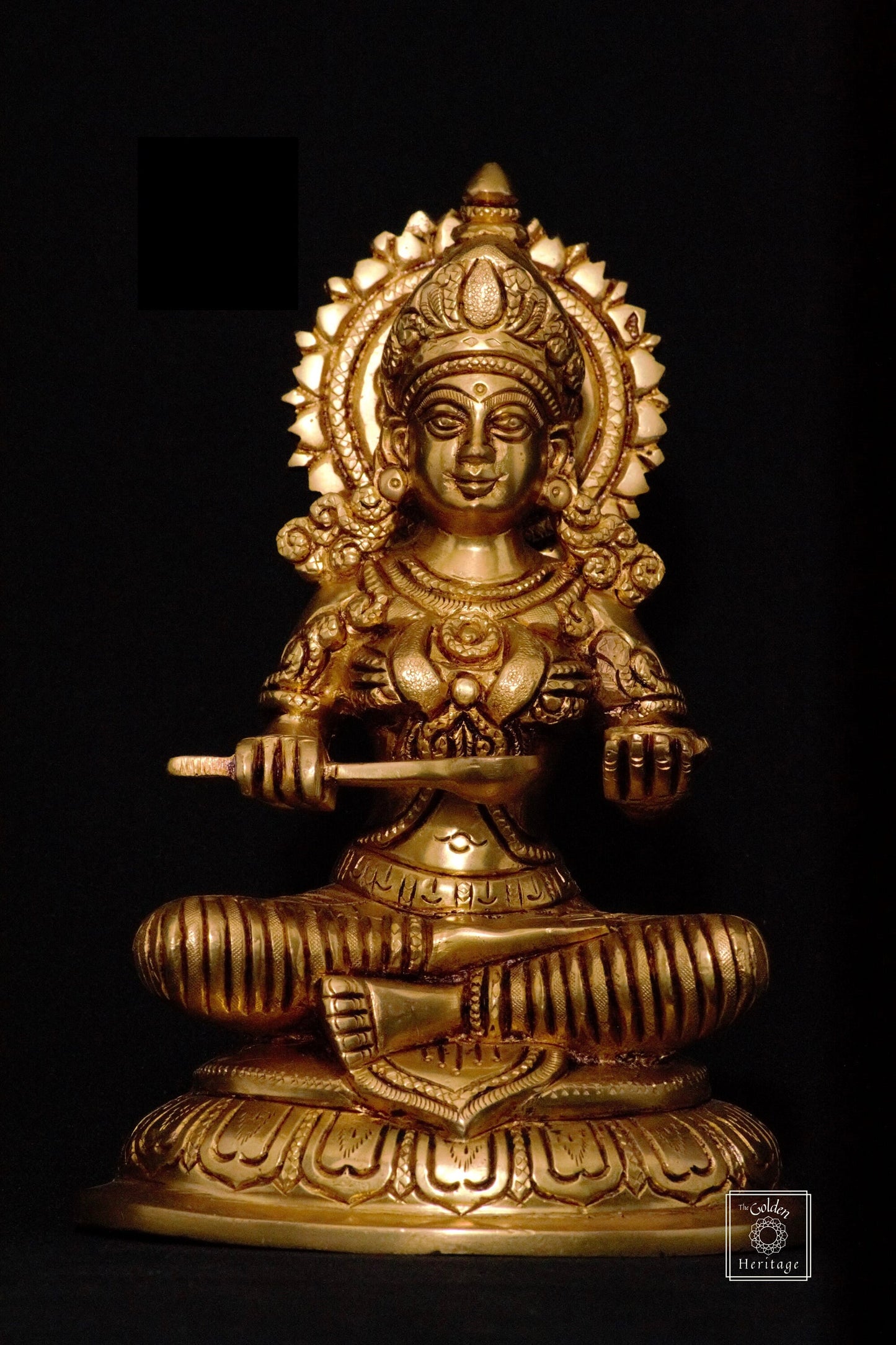 Ganesha, Laxmi & Saraswati set - The Golden Heritage #