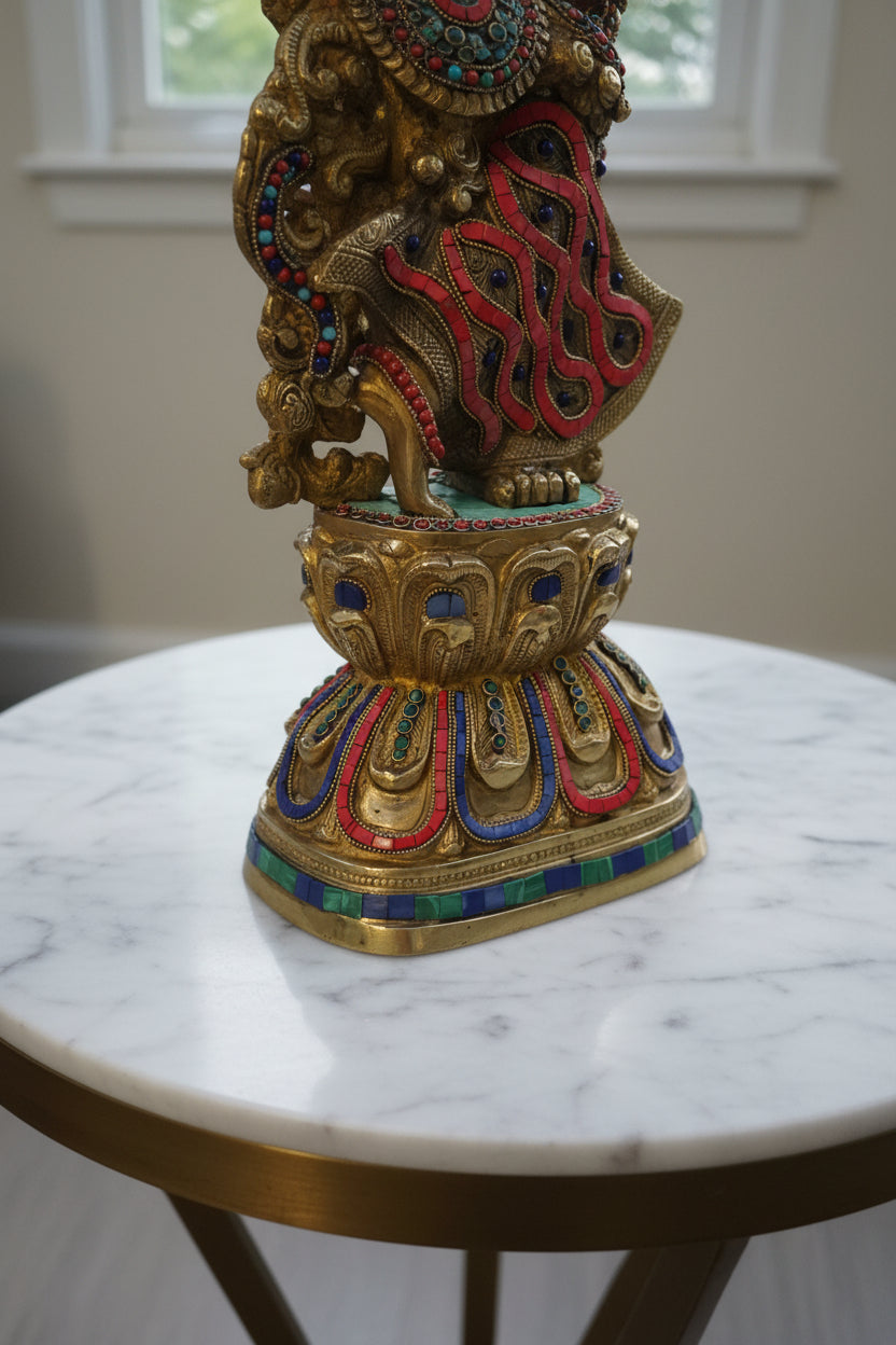 Radha-Krishan set, Set of 2 Radha & Krisha with stonework -29 inches, (Big size )