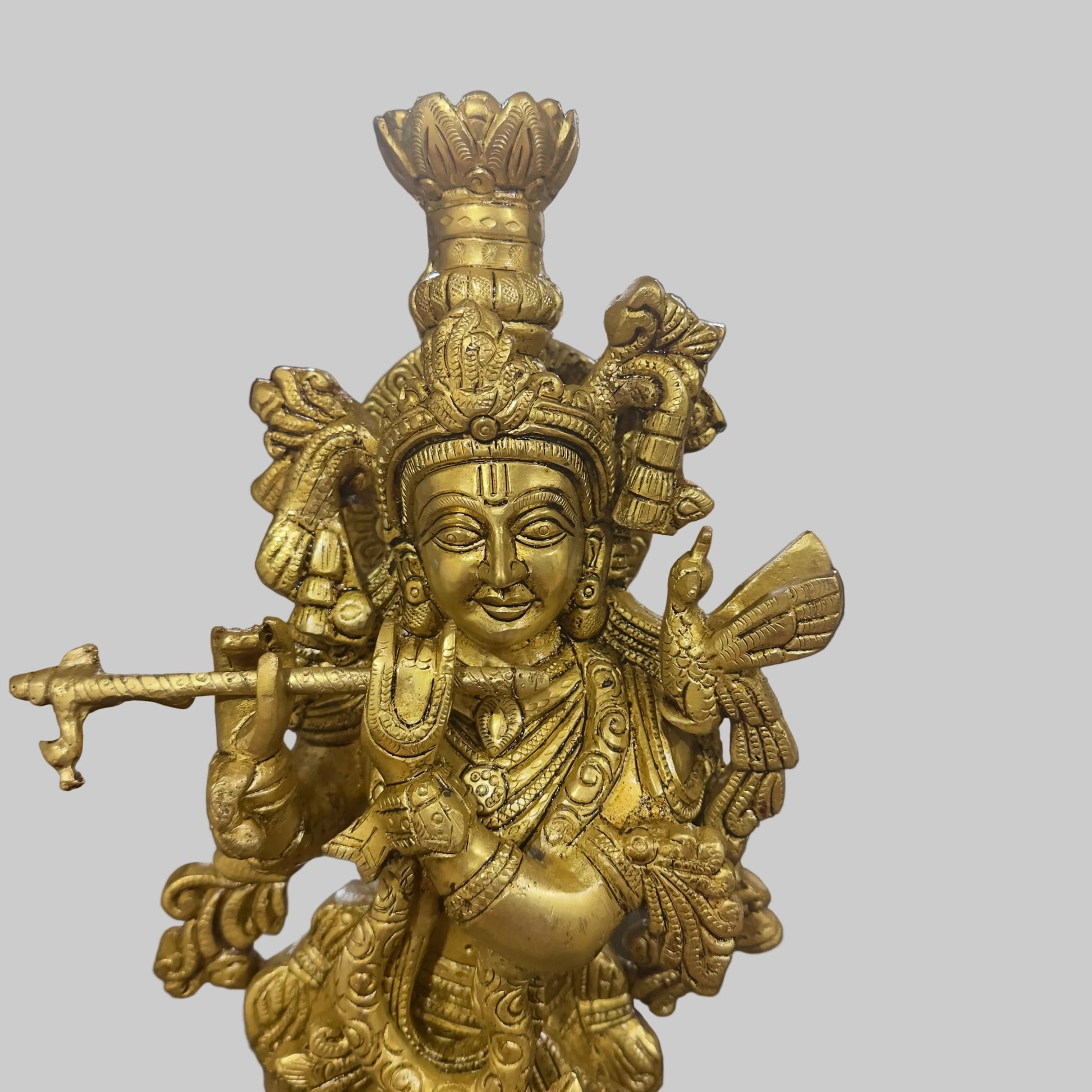 Brass Krishna Statue - 18 inches
