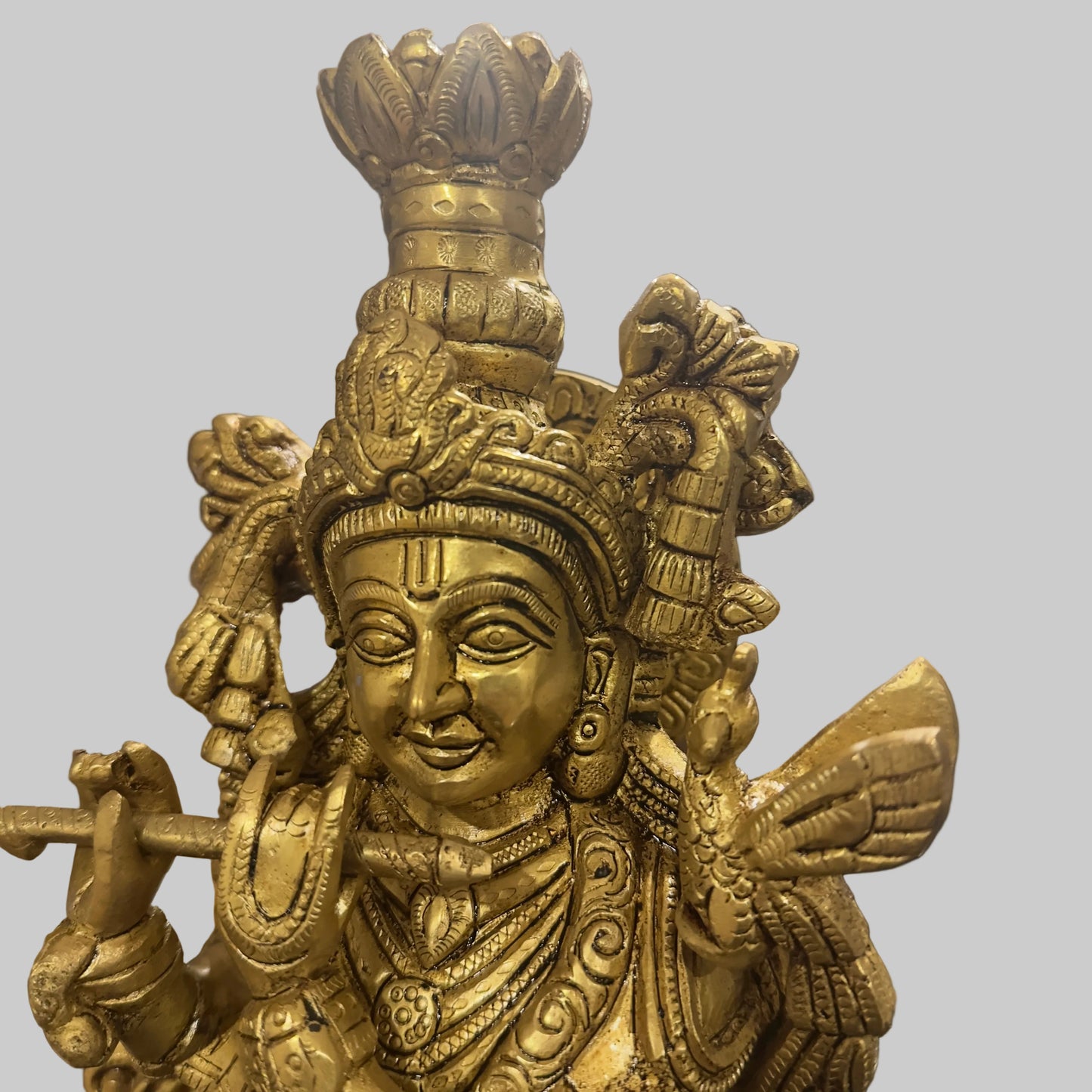 Brass Krishna Statue - 18 inches
