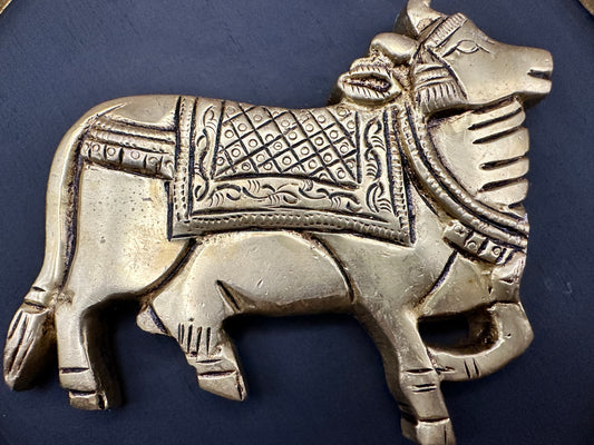 Pichwai Cow Hanging wall Décor, Wooden frame - The Golden Heritage #