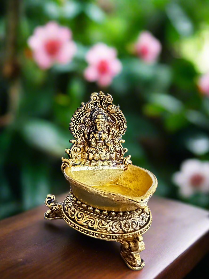 Set of 2 Lakshmi  Brass Vilakku