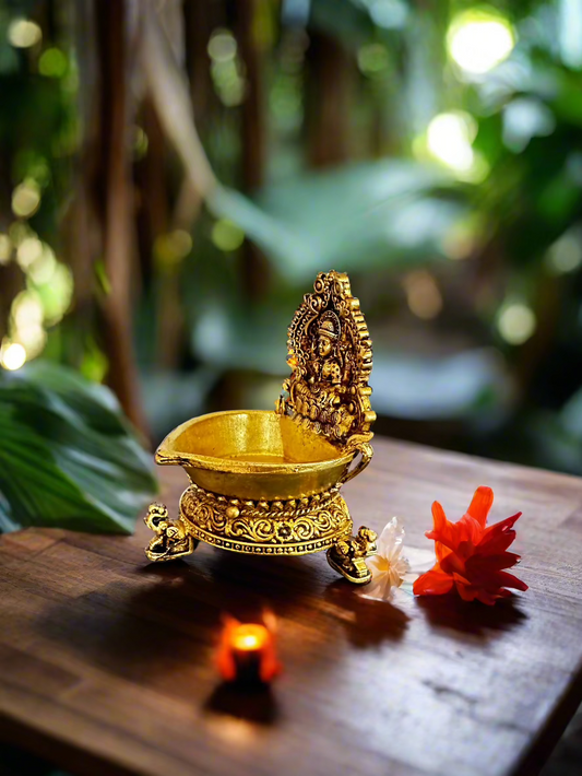 Set of 2 Lakshmi  Brass Vilakku