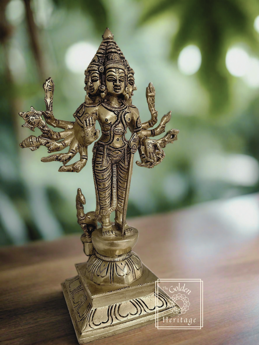 Six Faces of Murugan (Kartikeya), Subrahmanya- 10" - The Golden Heritage #
