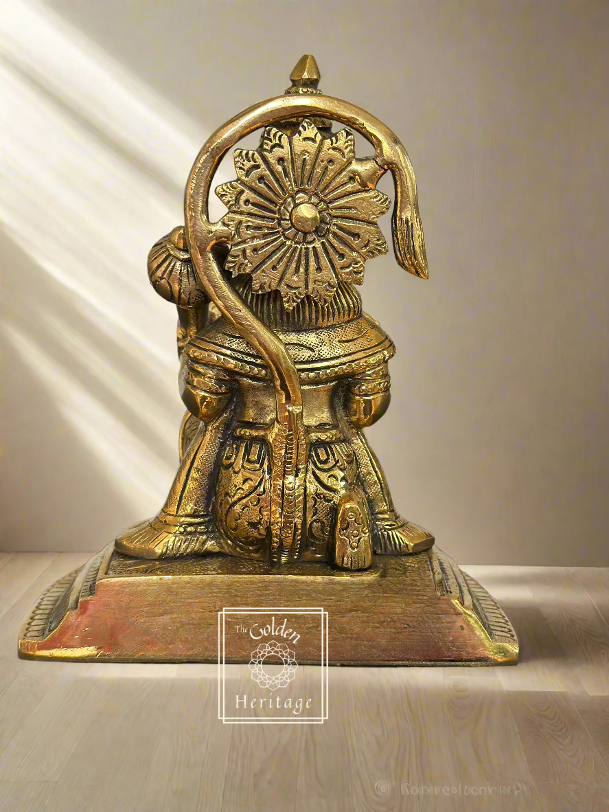 Brass Hanuman statue, Bajrangbali murti, Maruthi idol