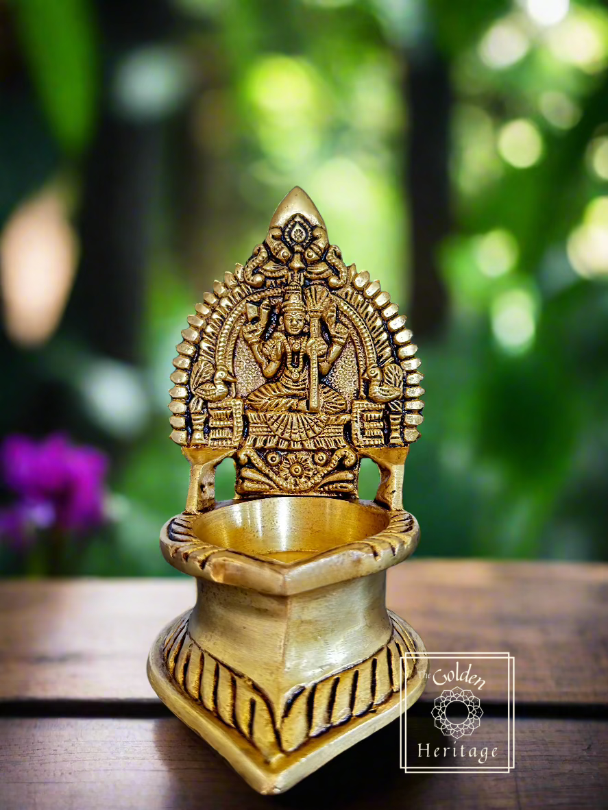 Set of 2 Rajarajeshwari, Lalita Tripura Sundari Vilakku