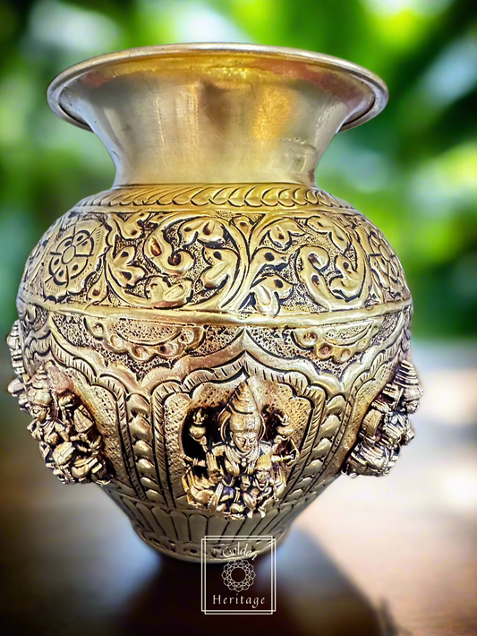 Brass Ashtalakshmi Kalash