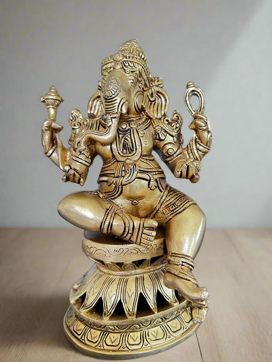 Sitting Ganesha in Kamalasana