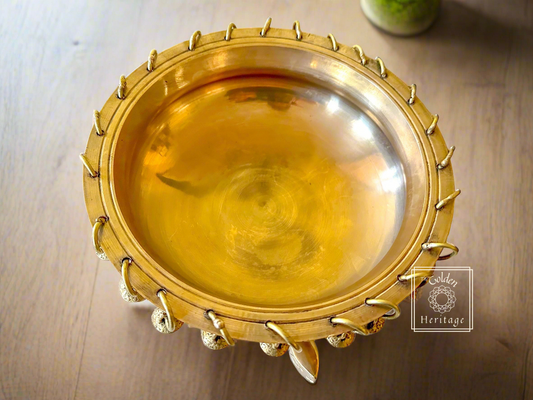 Urli on turtle with Ghungroo, Turtle Urli - The Golden Heritage #