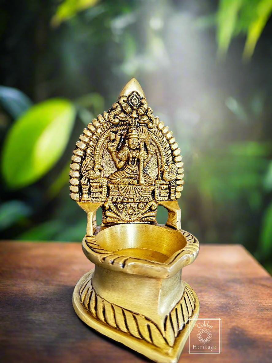Set of 2 Rajarajeshwari, Lalita Tripura Sundari Vilakku