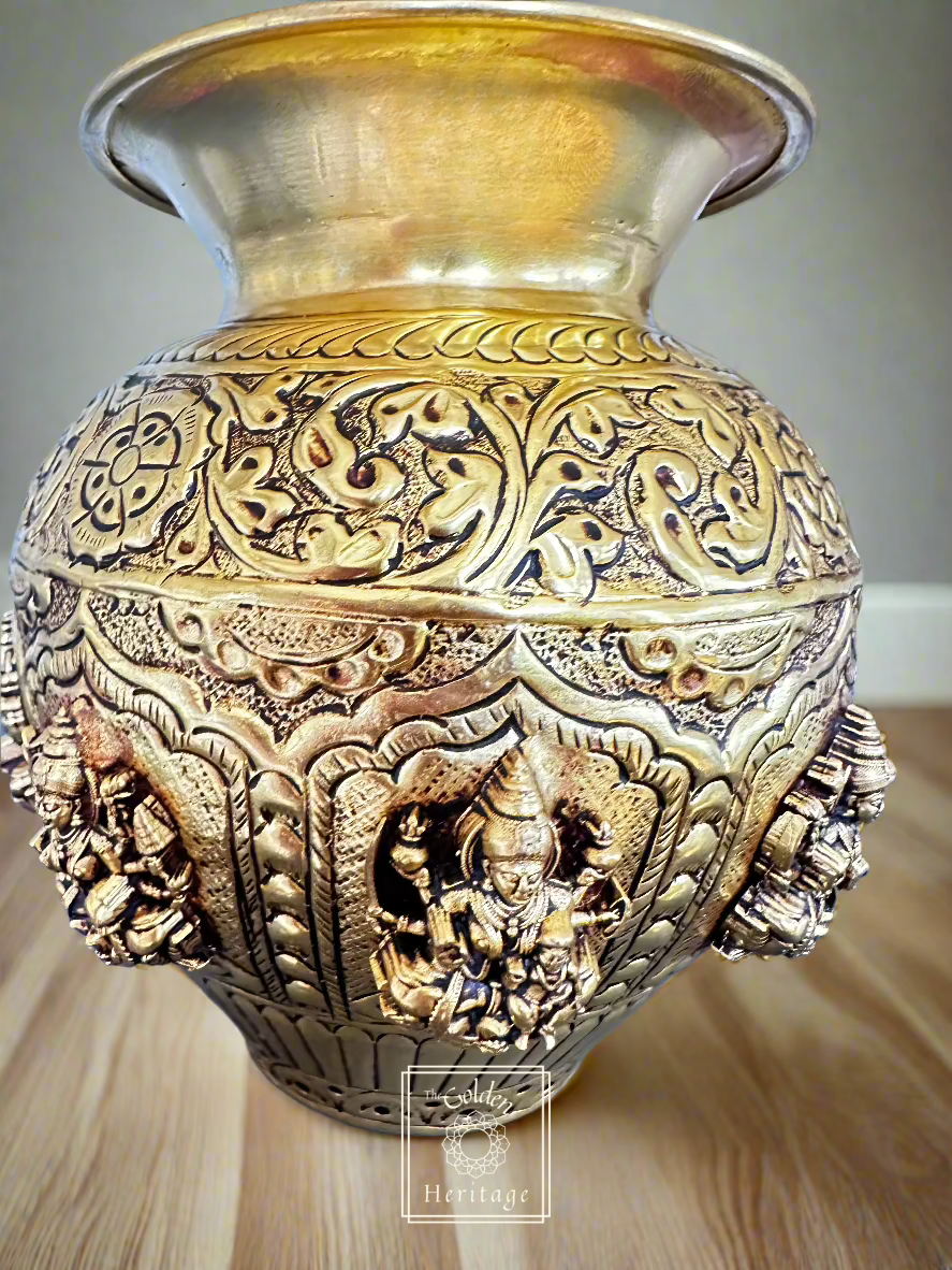 Brass Ashtalakshmi Kalash