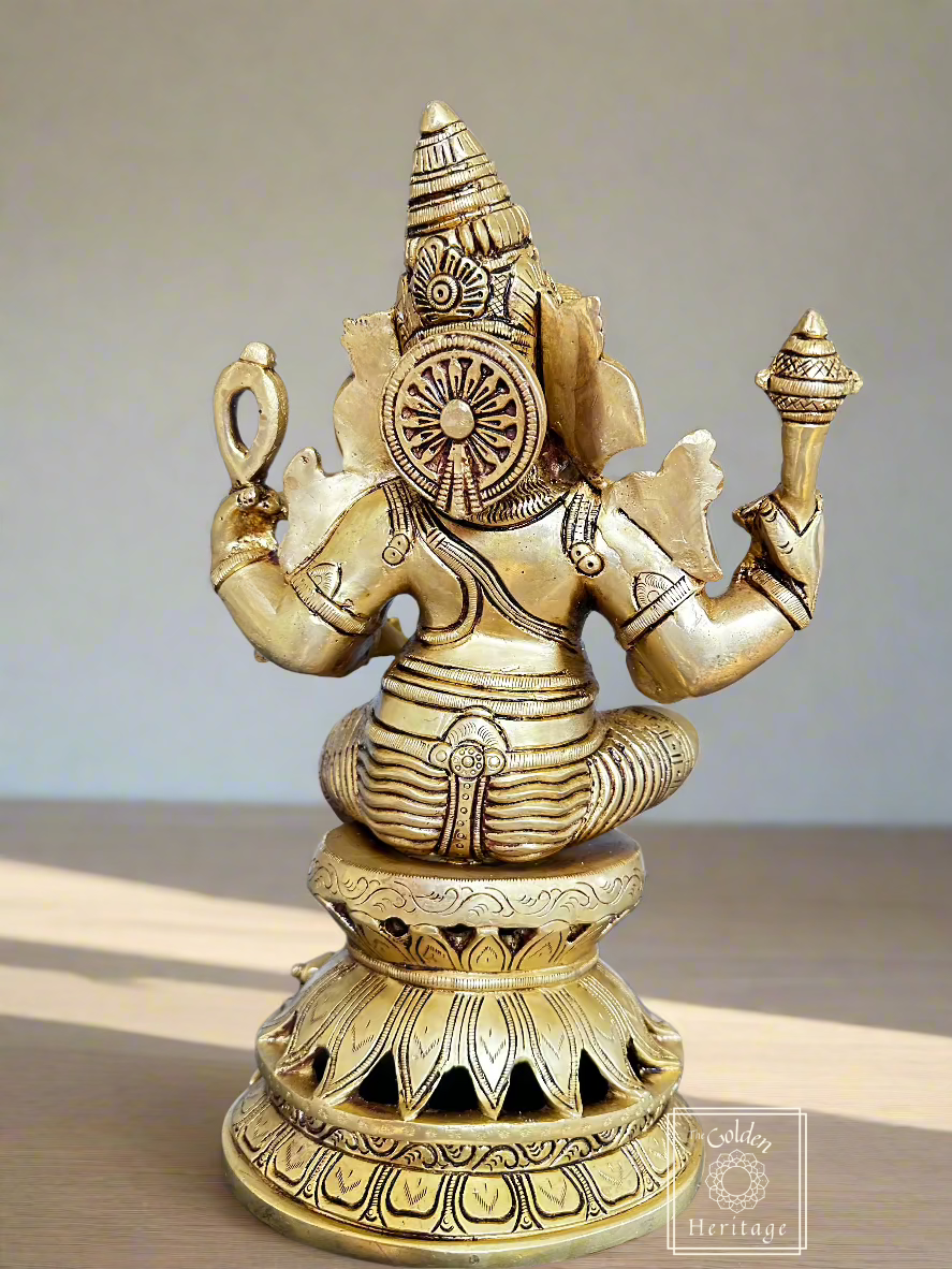 Sitting Ganesha in Kamalasana