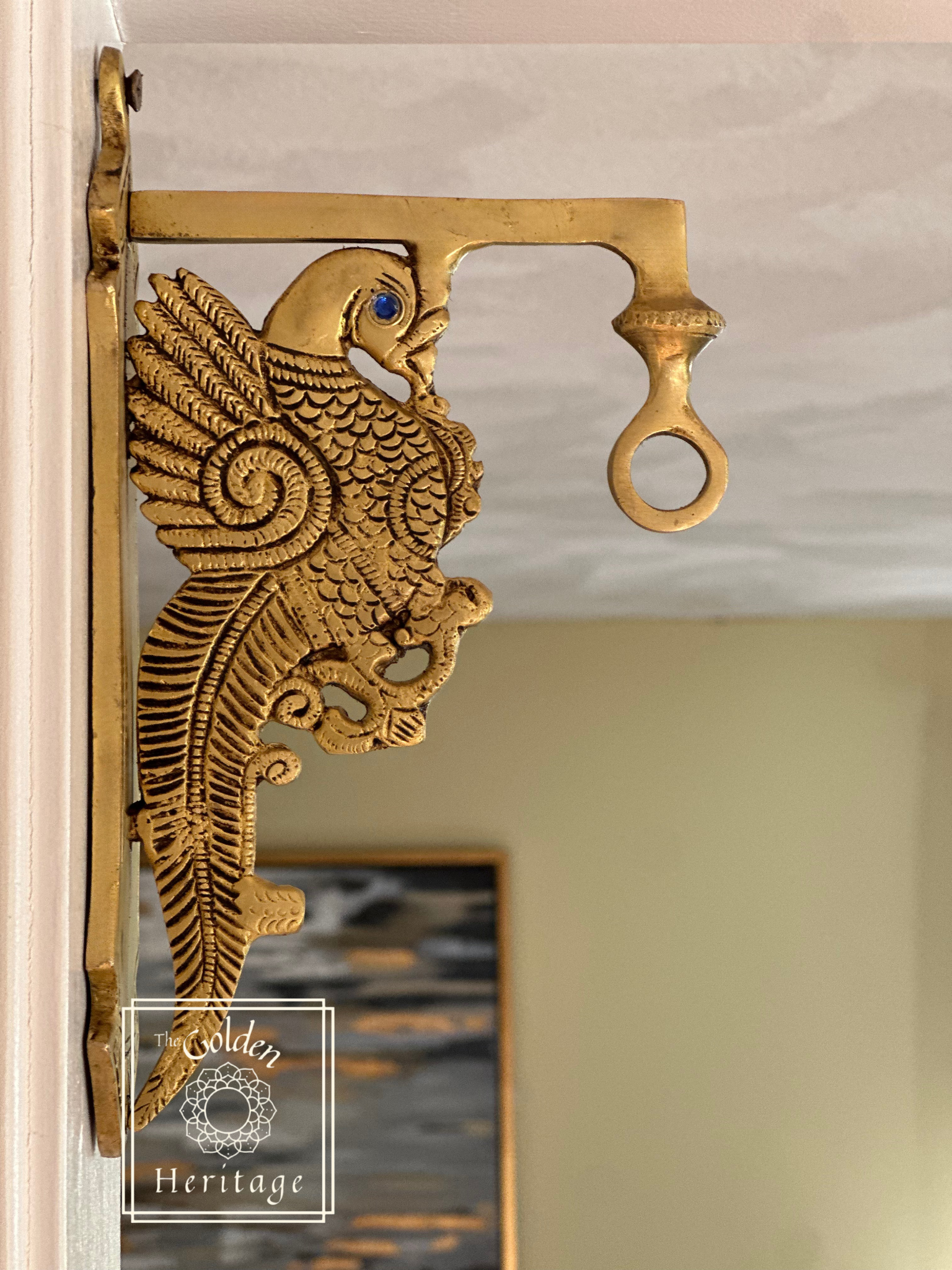 Peacock design Hook hanging lamp, Bracket for décor your entrance