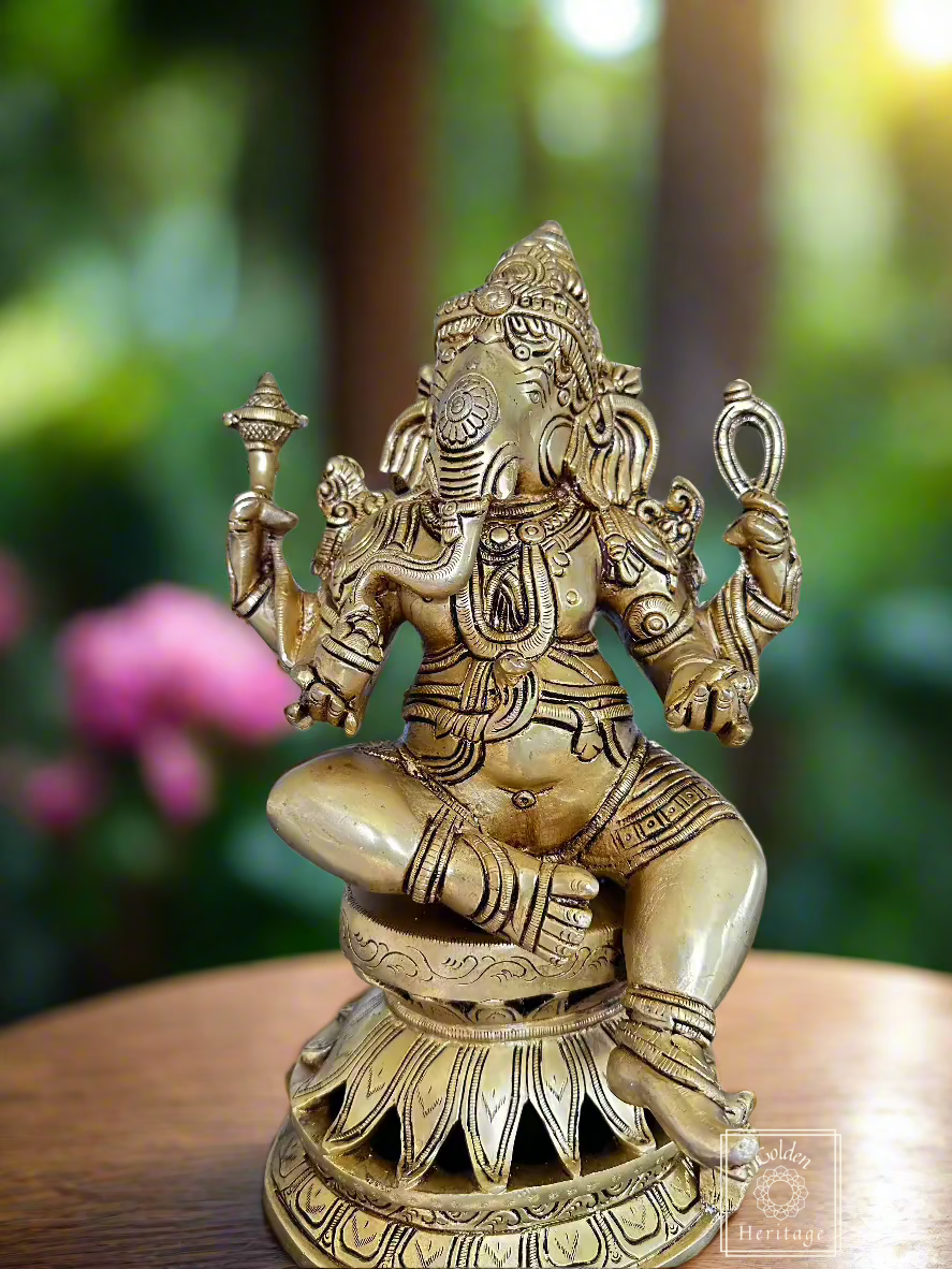 Sitting Ganesha in Kamalasana