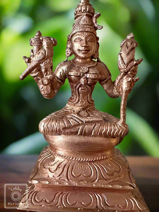 Rajarajeshwari, Lalita Tripura Sundari, Lost Wax Method Idol 5" - The Golden Heritage #