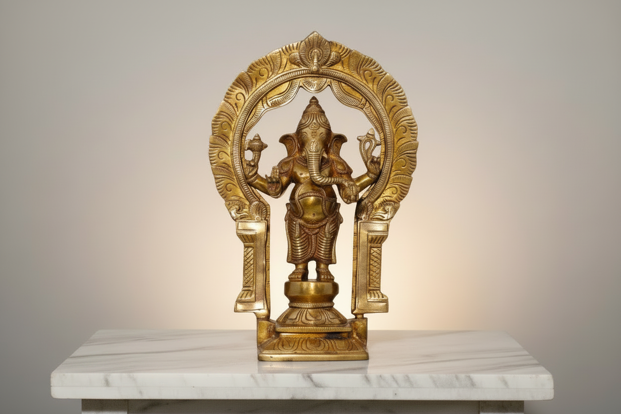 Traditional Indian Auspicious standing Ganesha