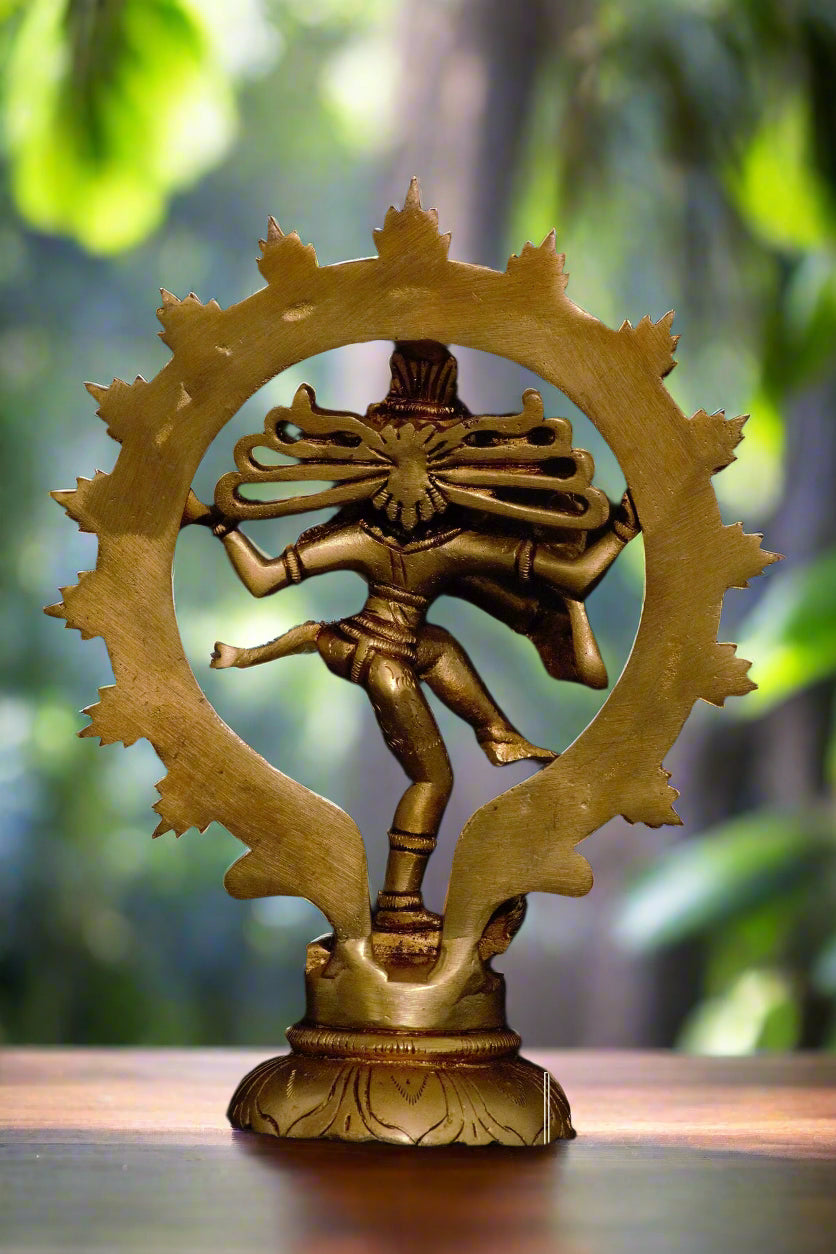 Brass Nataraja idol  7" - The Golden Heritage #