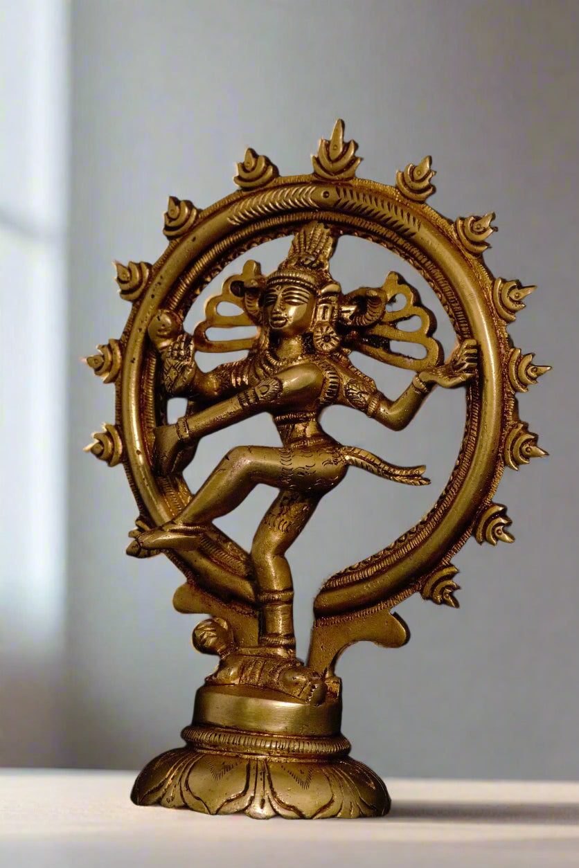 Brass Nataraja idol  7"