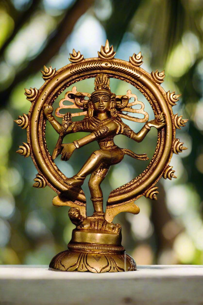 Brass Nataraja idol  7"